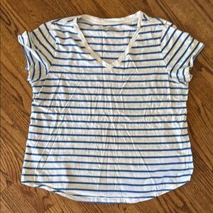 Old Navy Blue and White Short Sleeve Tees